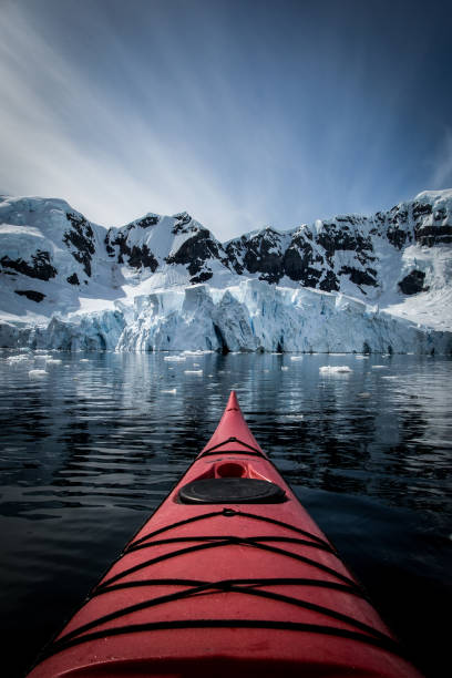 Kayaking Amid Ice-Filled Waterways: