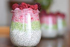 Pink Matcha Chia Pudding