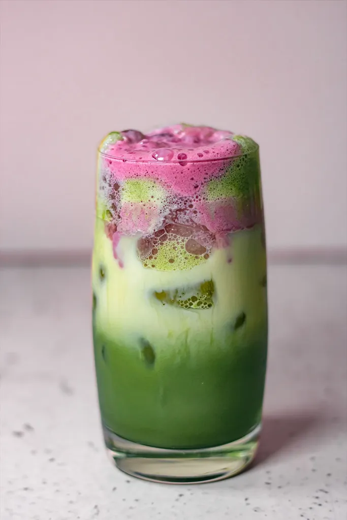 Pink Matcha Cocktail