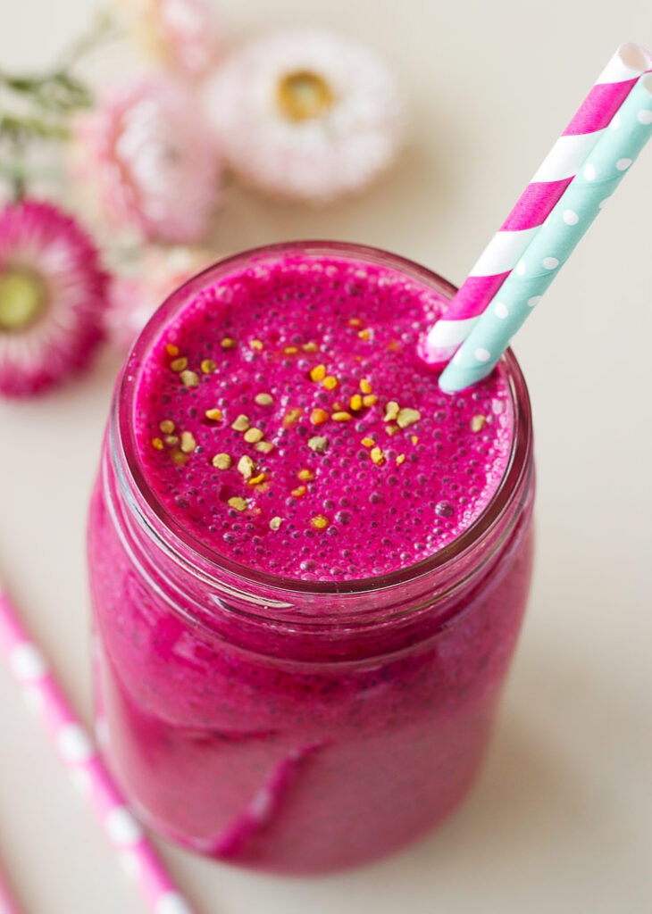 Pink Pitaya Matcha Smoothie